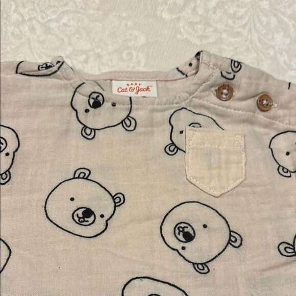 CAT & JACK BEAR PRINT SHORT SET - Picture 3 of 4